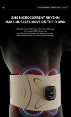 Electric Pulse Waist Massage Belt for Abdominal Toning