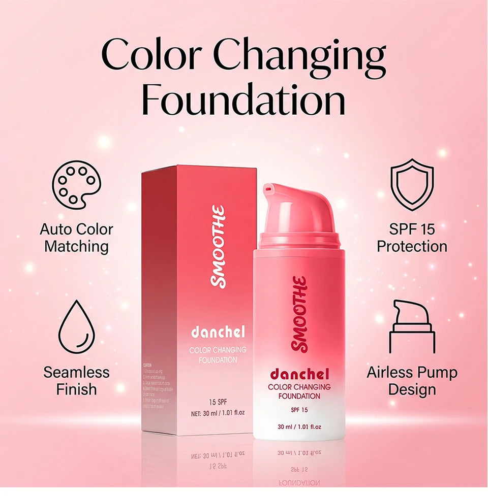 Color Changing Foundation for Flawless Skin Coverage - 9