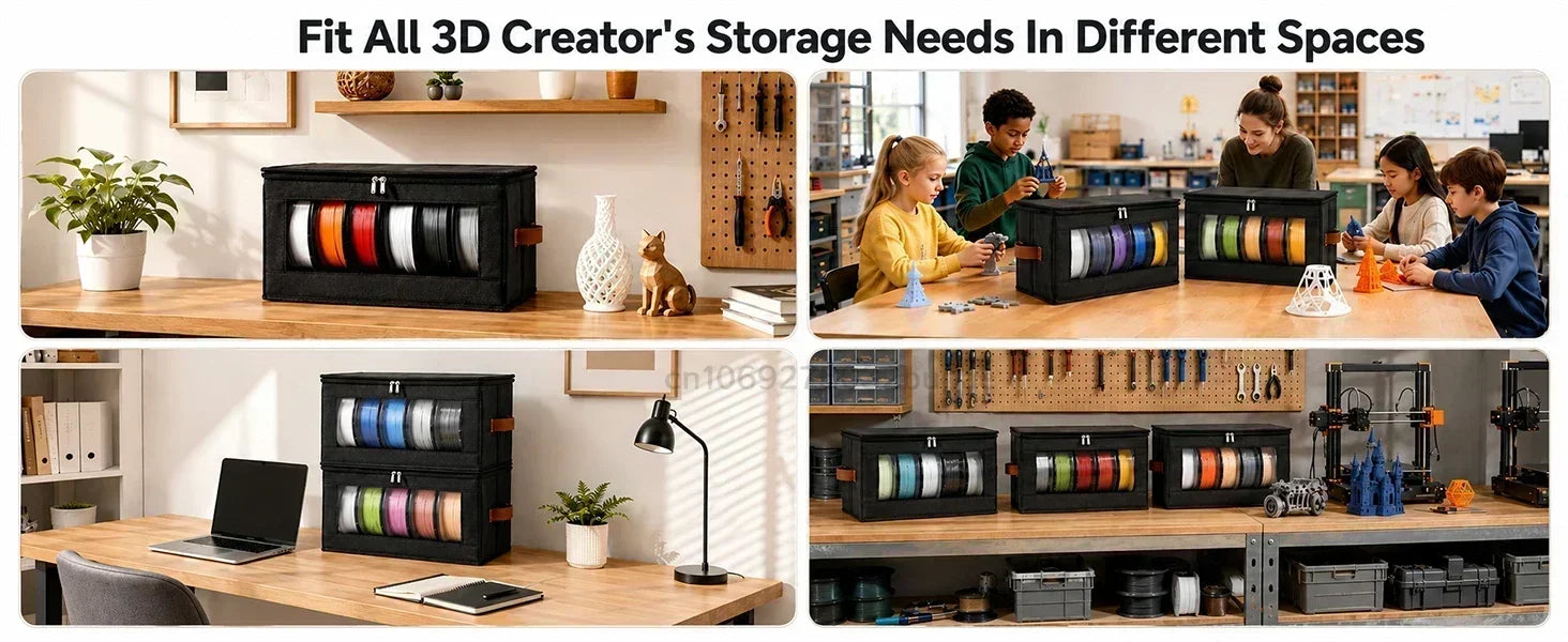 Dustproof 3D Printer Filament Storage Organizer Bag - 11
