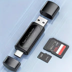 4-in-1 USB 3.0 and Type-C Memory Card Reader