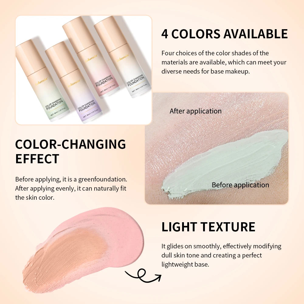 Color-Changing Liquid Foundation for Flawless Skin - 4
