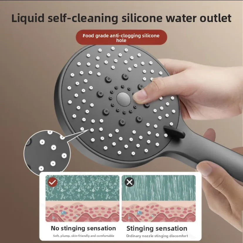 5-Mode Adjustable Handheld Water-Saving Shower Head