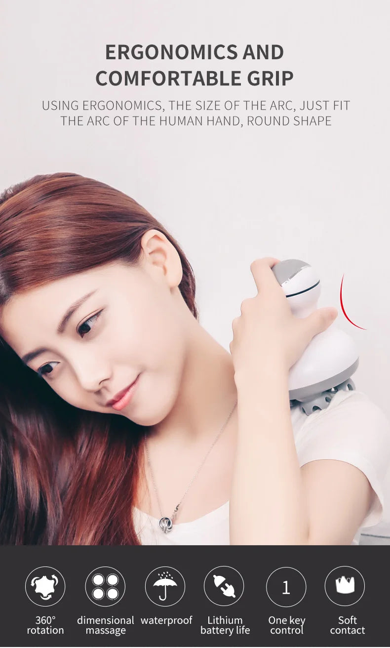 Electric Cordless Scalp and Body Massage Tool