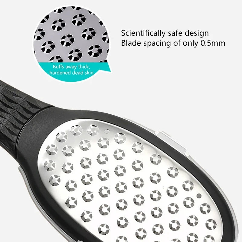 Professional Stainless Steel Foot File for Cracked Heels and Calluses
