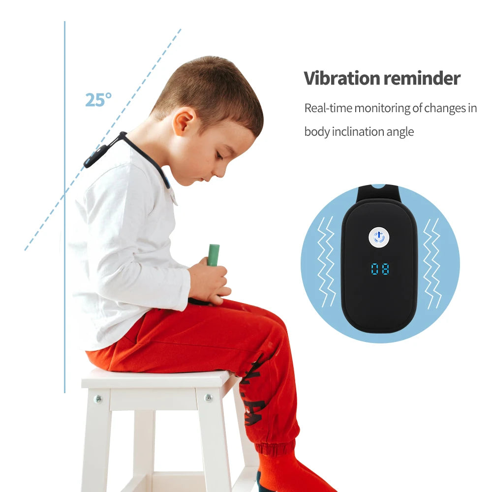 Intelligent Vibration Posture Corrector with LCD Display