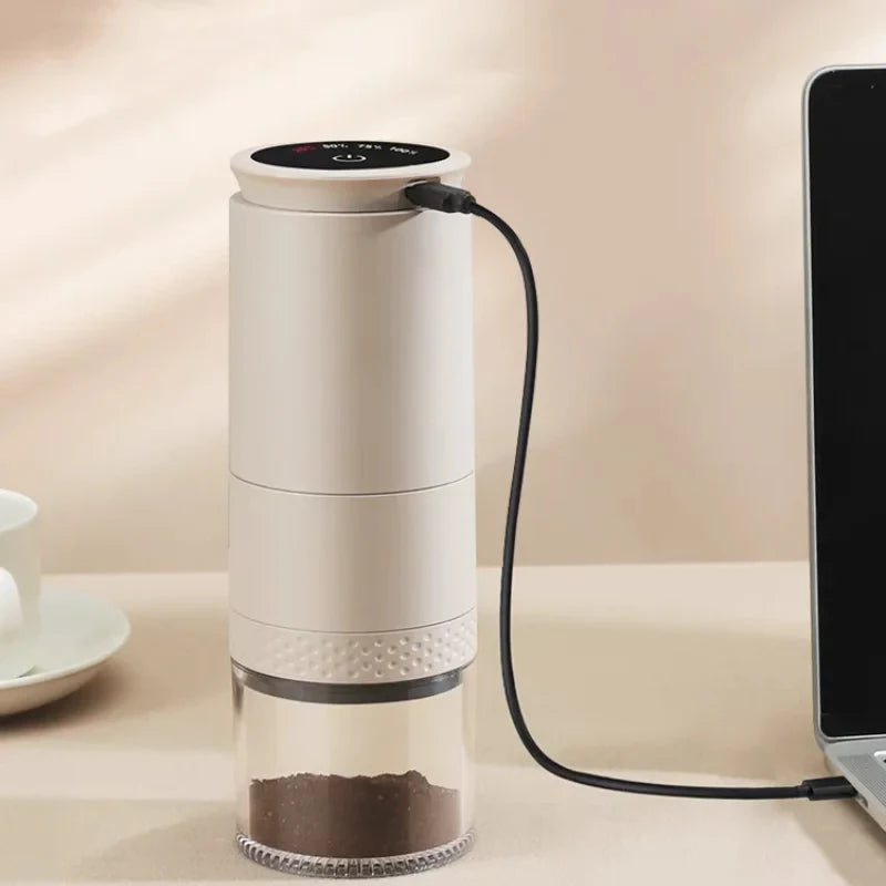 Portable Electric Coffee Burr Grinder with Adjustable Settings