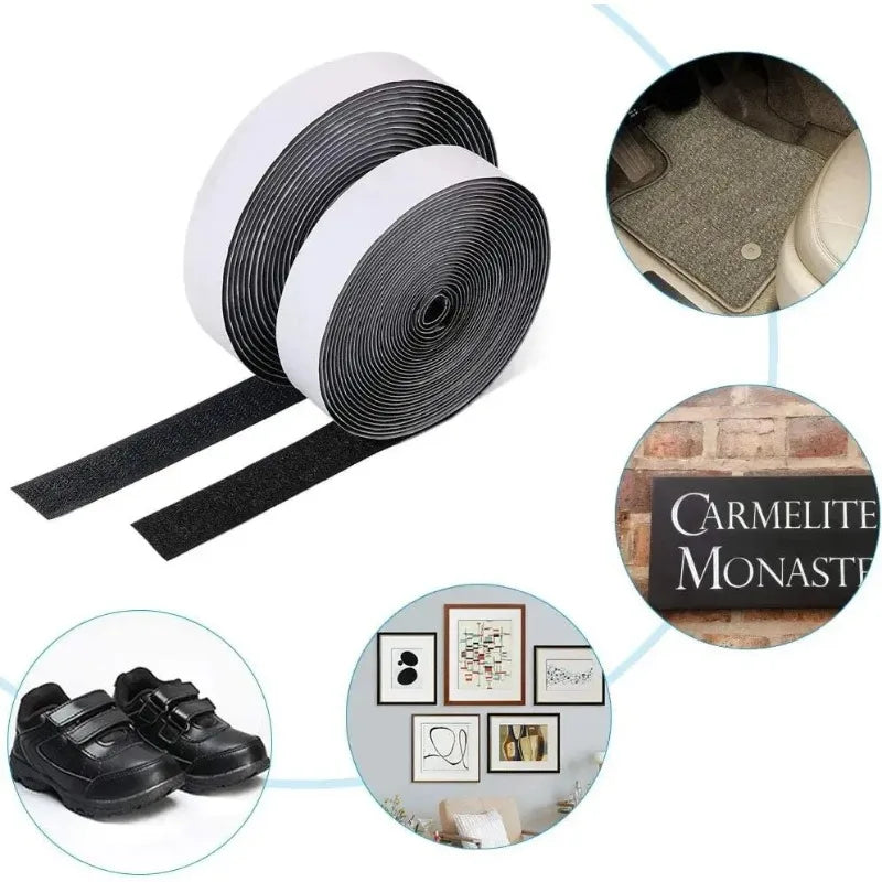 Heavy Duty Self-Adhesive Hook and Loop Fastener Tape