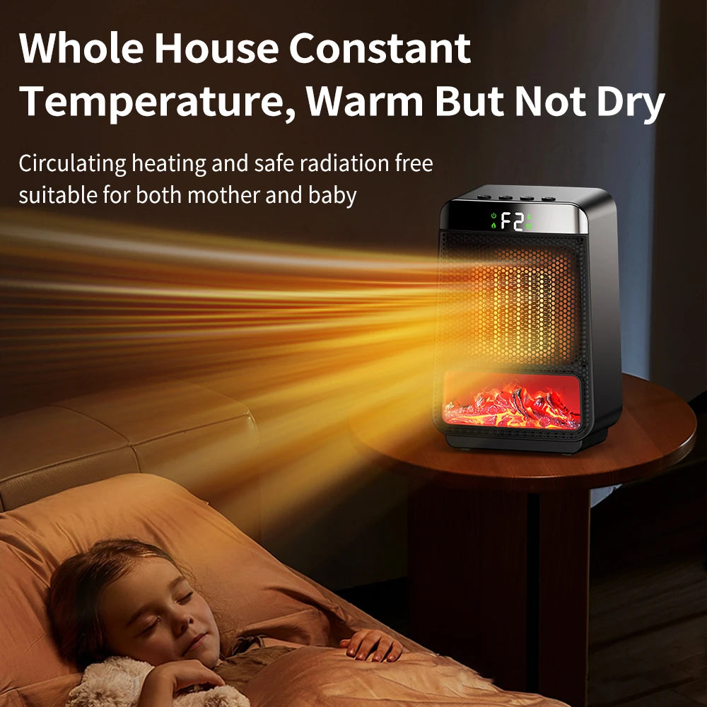 Portable Electric Space Heater with Digital Display - 16