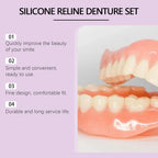 Silicone Reline Denture Set for Natural Smile and Comfortable Fit