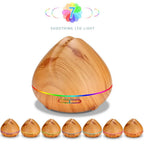 Ultrasonic Aroma Diffuser with 7 Color LED Lights and Remote Control
