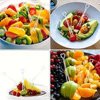 Heart-Shaped Disposable Appetizer Forks for Parties