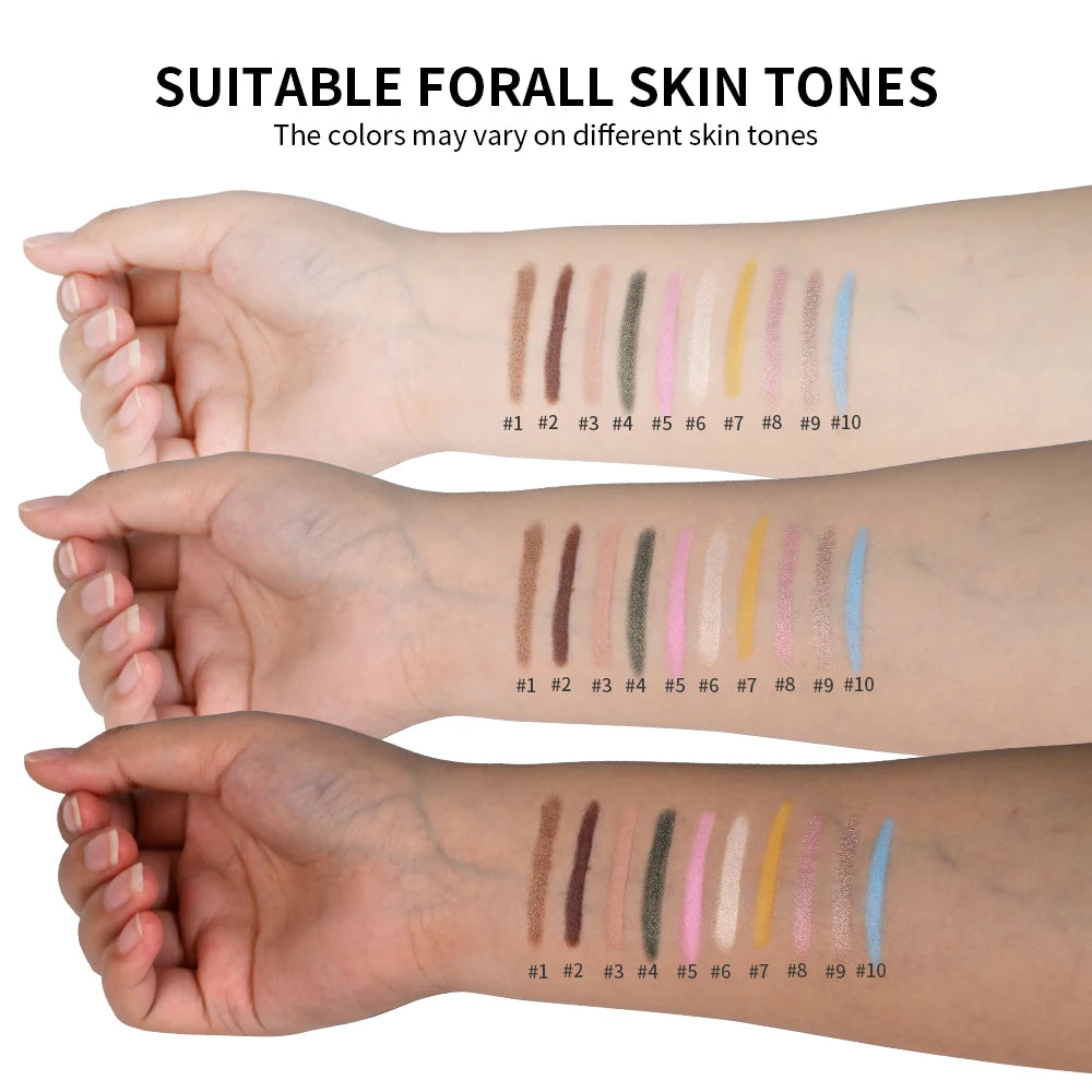 Long-Lasting Waterproof Eyeshadow Stick for Vibrant Eye Makeup