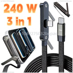 Fast Charging Cable with Integrated Phone Stand