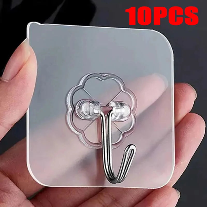 Transparent Self-Adhesive Heavy Duty Wall Hooks - 21