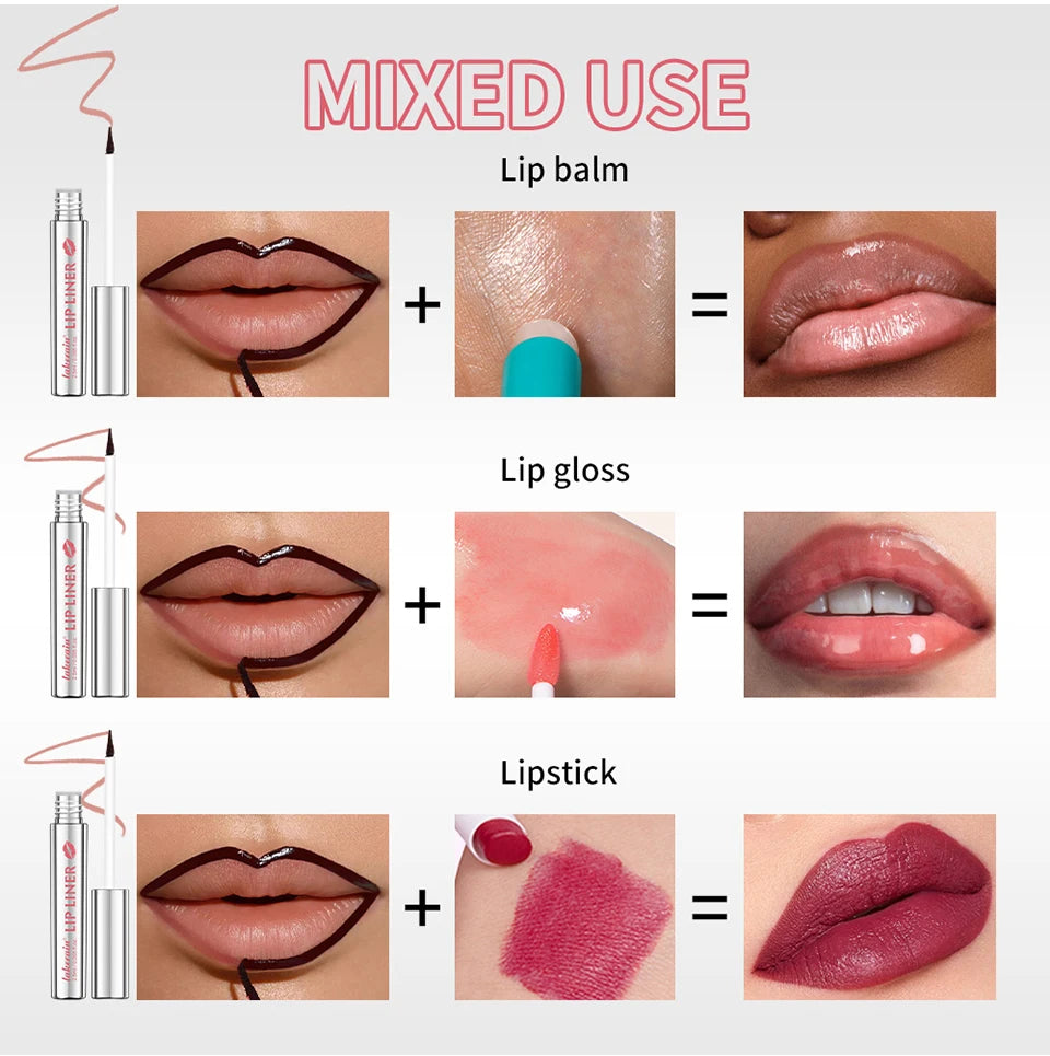 Waterproof Peel-Off Lip Liner Tattoo Pen