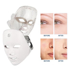 7-Color Rechargeable LED Facial Mask for Skin Rejuvenation