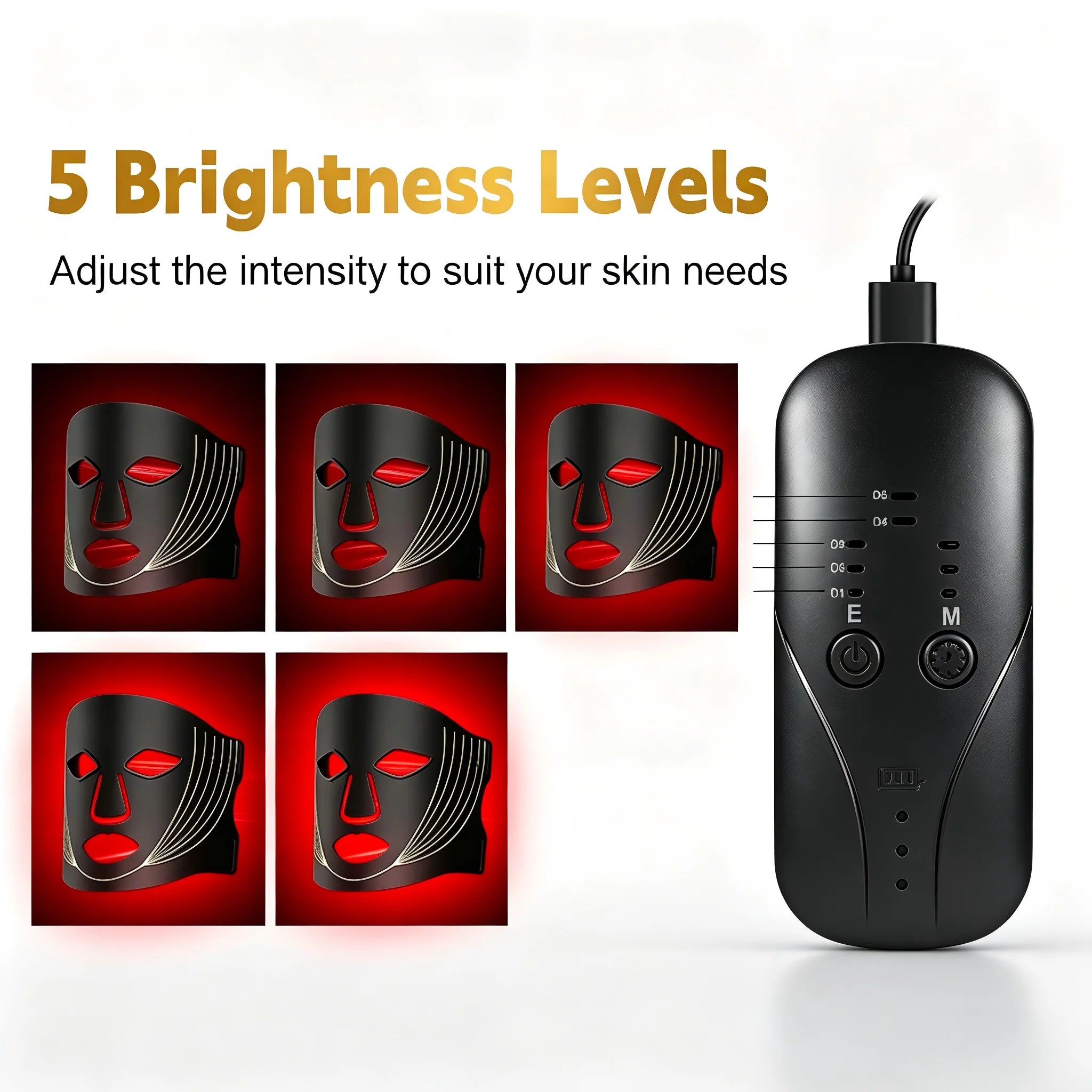 7-Color LED Light Therapy Facial Mask for Skin Rejuvenation - 5