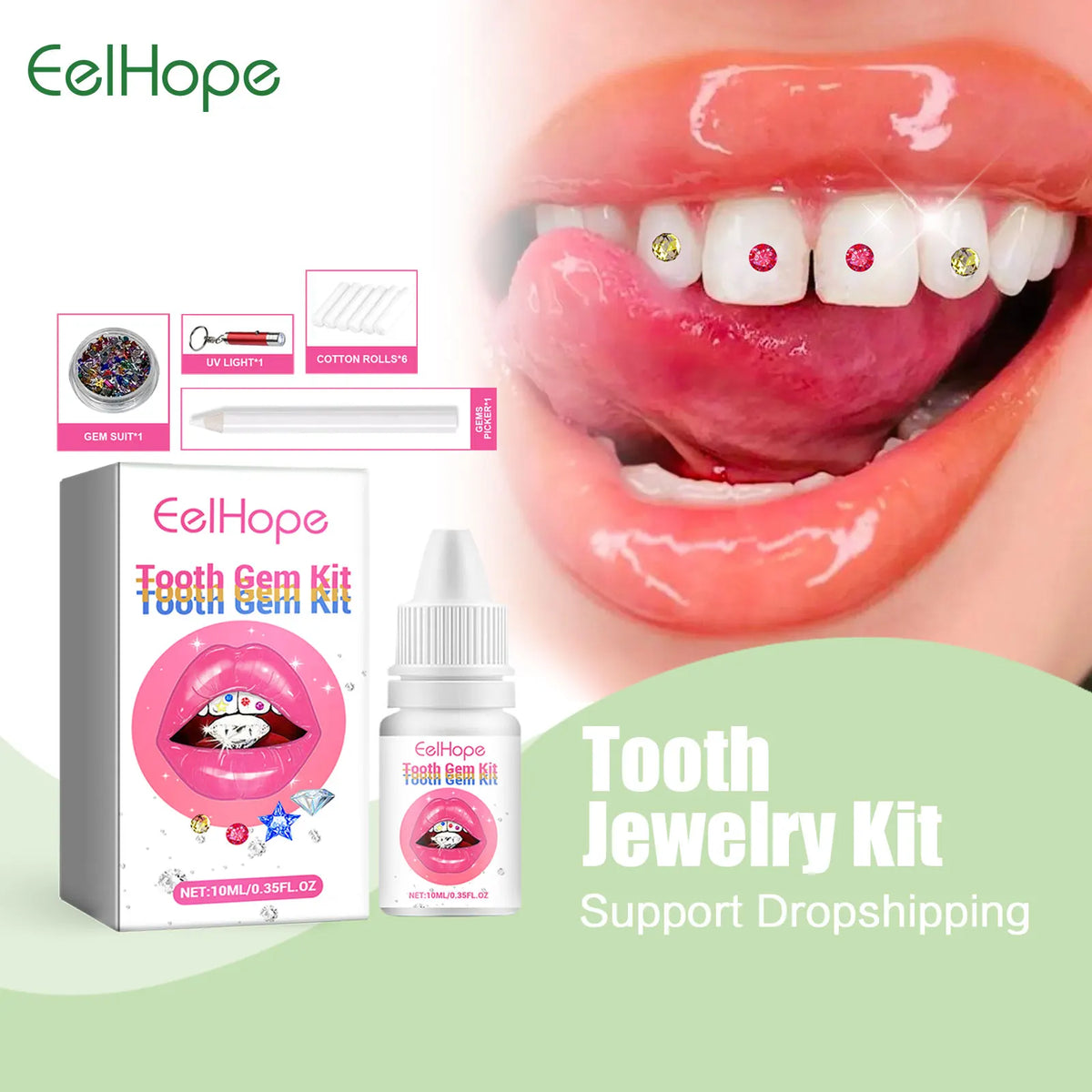 Professional DIY Tooth Gem Jewelry Decoration Kit