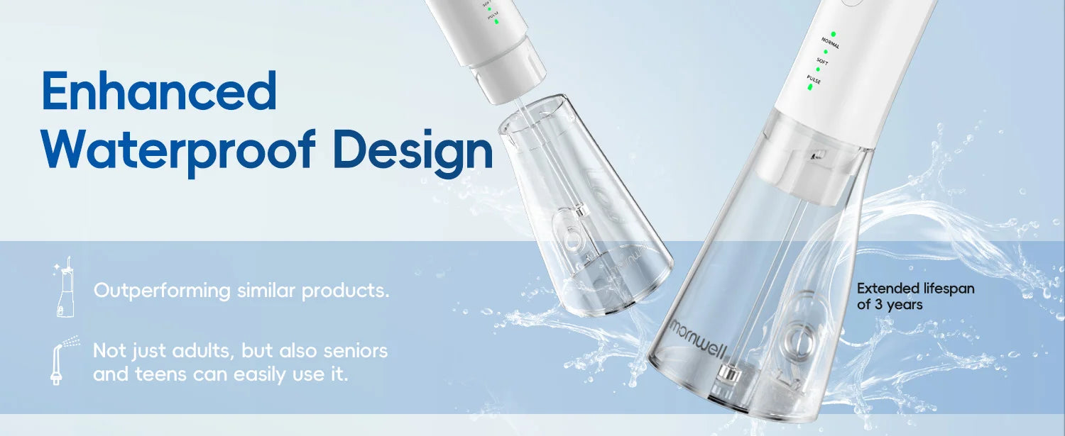 Portable Cordless Water Flosser for Teeth Cleaning - 10