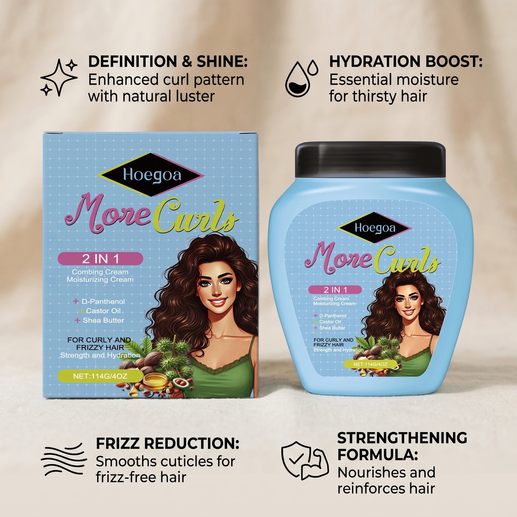 Curl Defining and Moisturizing Hair Cream - 6