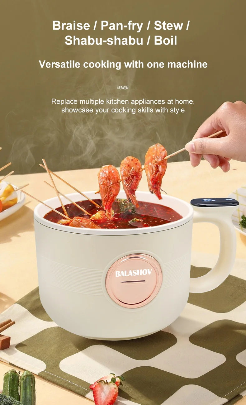 Portable Electric Multi-Cooker for Dorms and Travel - 8