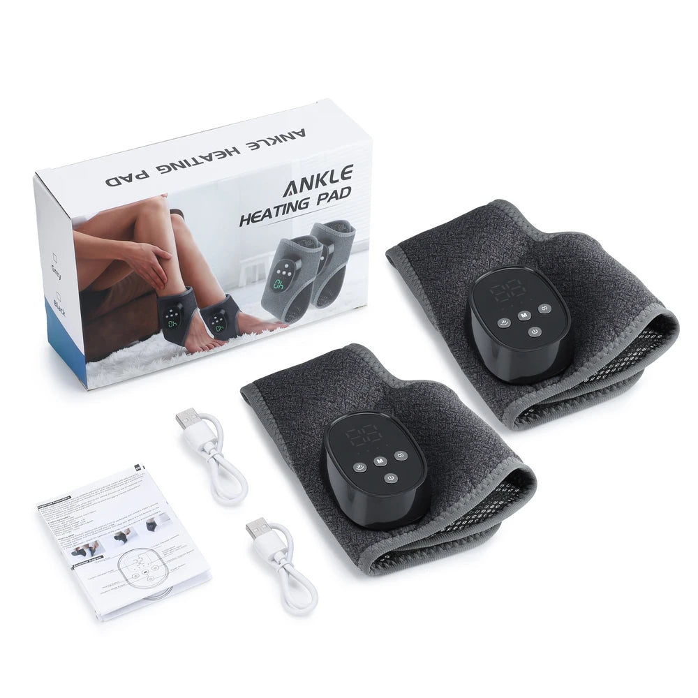 Heated Ankle Massager with Vibration Therapy - 20