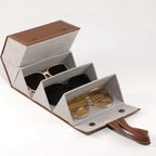 Foldable Travel Sunglasses Organizer for Multiple Pairs