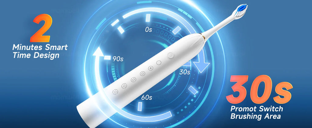Rechargeable Sonic Electric Toothbrush with 6 Cleaning Modes