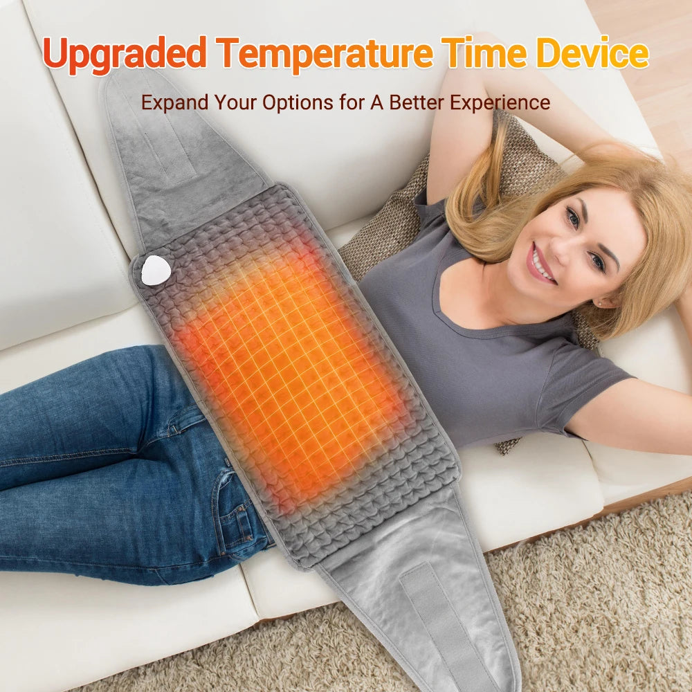 Electric Heated Waist and Back Support Wrap with Temperature Control