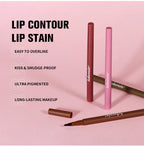 Waterproof Ballpoint Felt Tip Lip Liner Stain
