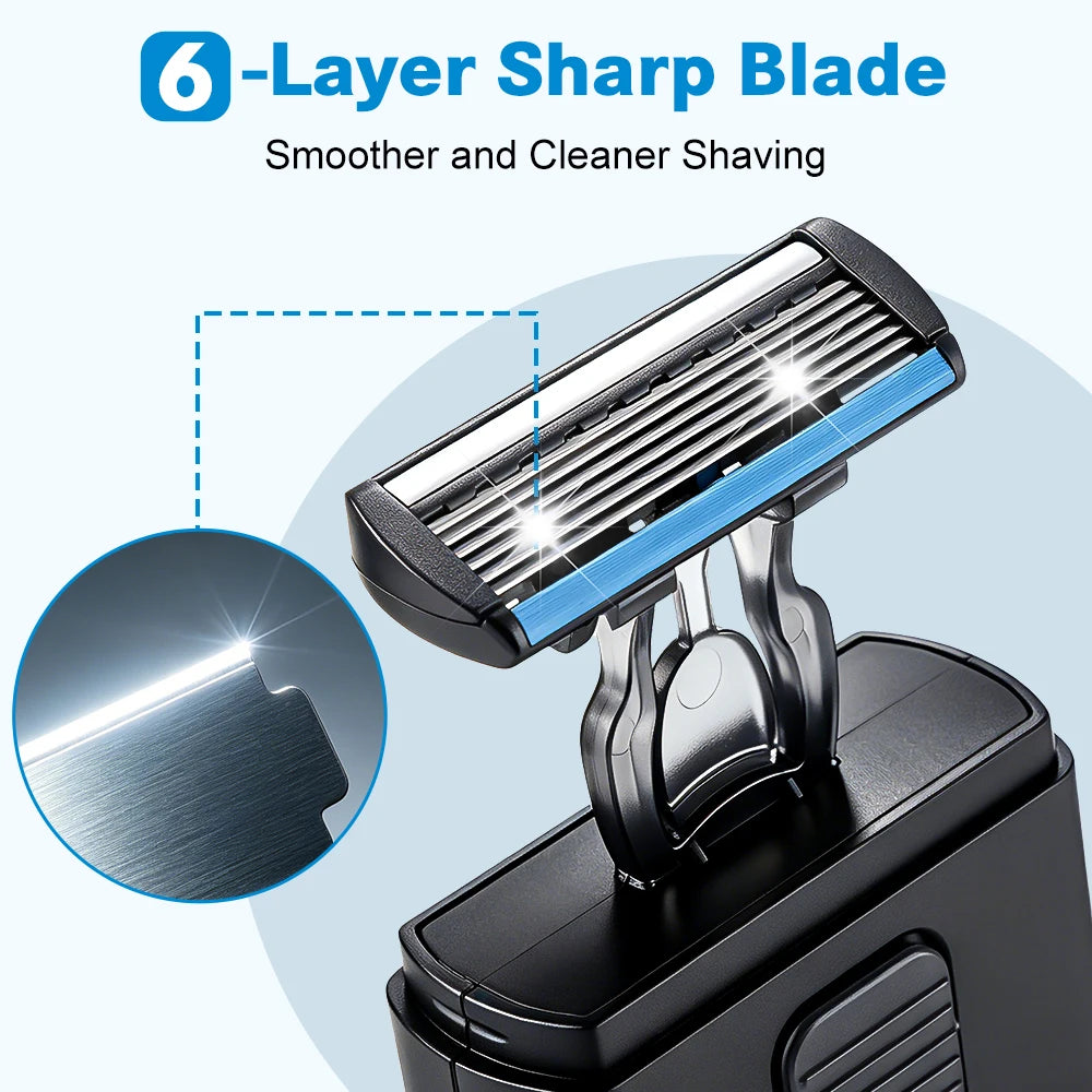 Portable Retractable Manual Razor for Men - 9