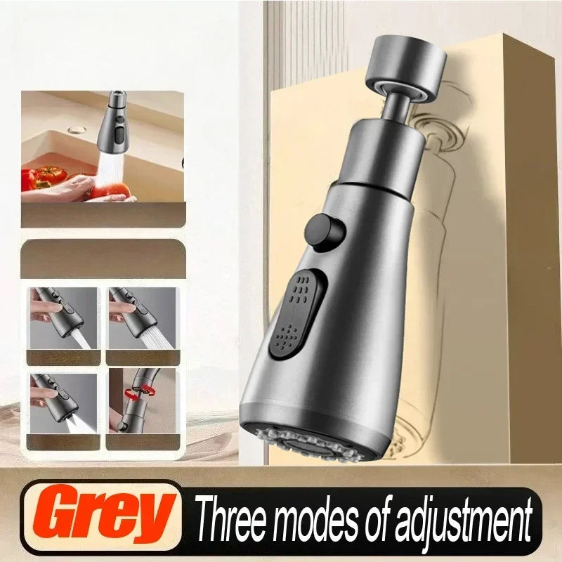 3-Mode Adjustable Kitchen Faucet Sprayer Head - 22