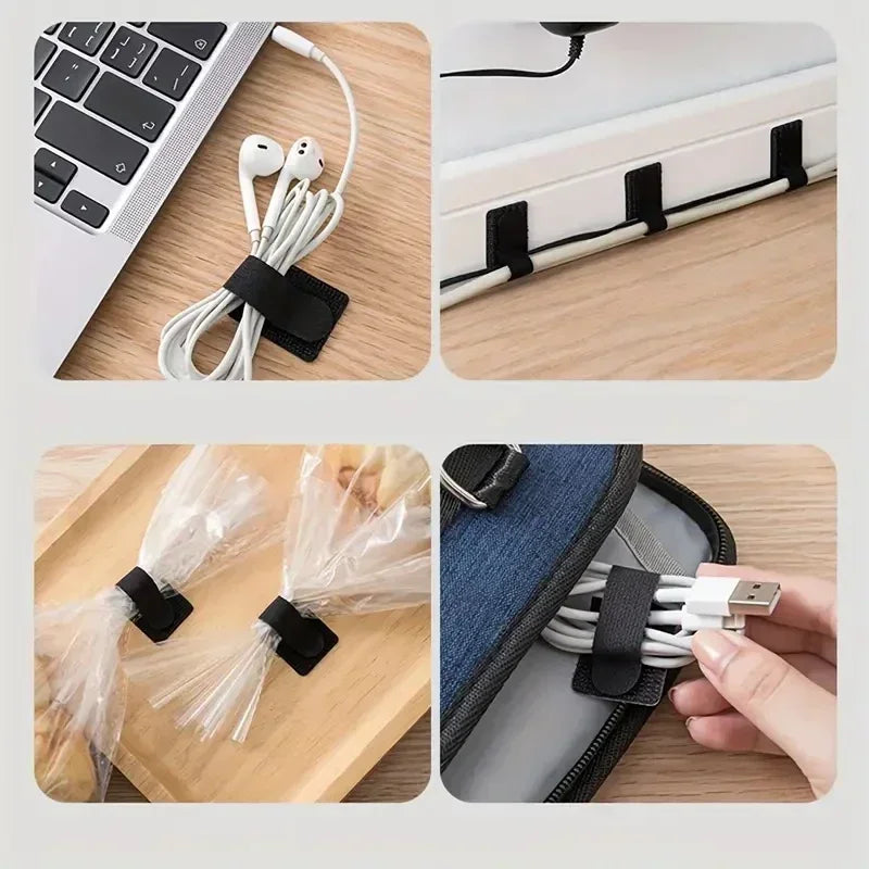 Reusable Adhesive Cable Management Straps - 8