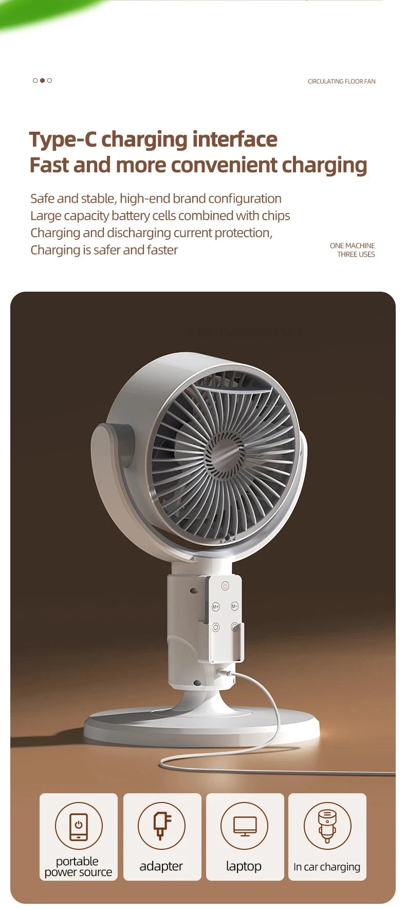 360 Degree Quiet Circulation Fan with Aromatherapy and Mosquito Repel