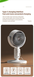 360 Degree Quiet Circulation Fan with Aromatherapy and Mosquito Repel