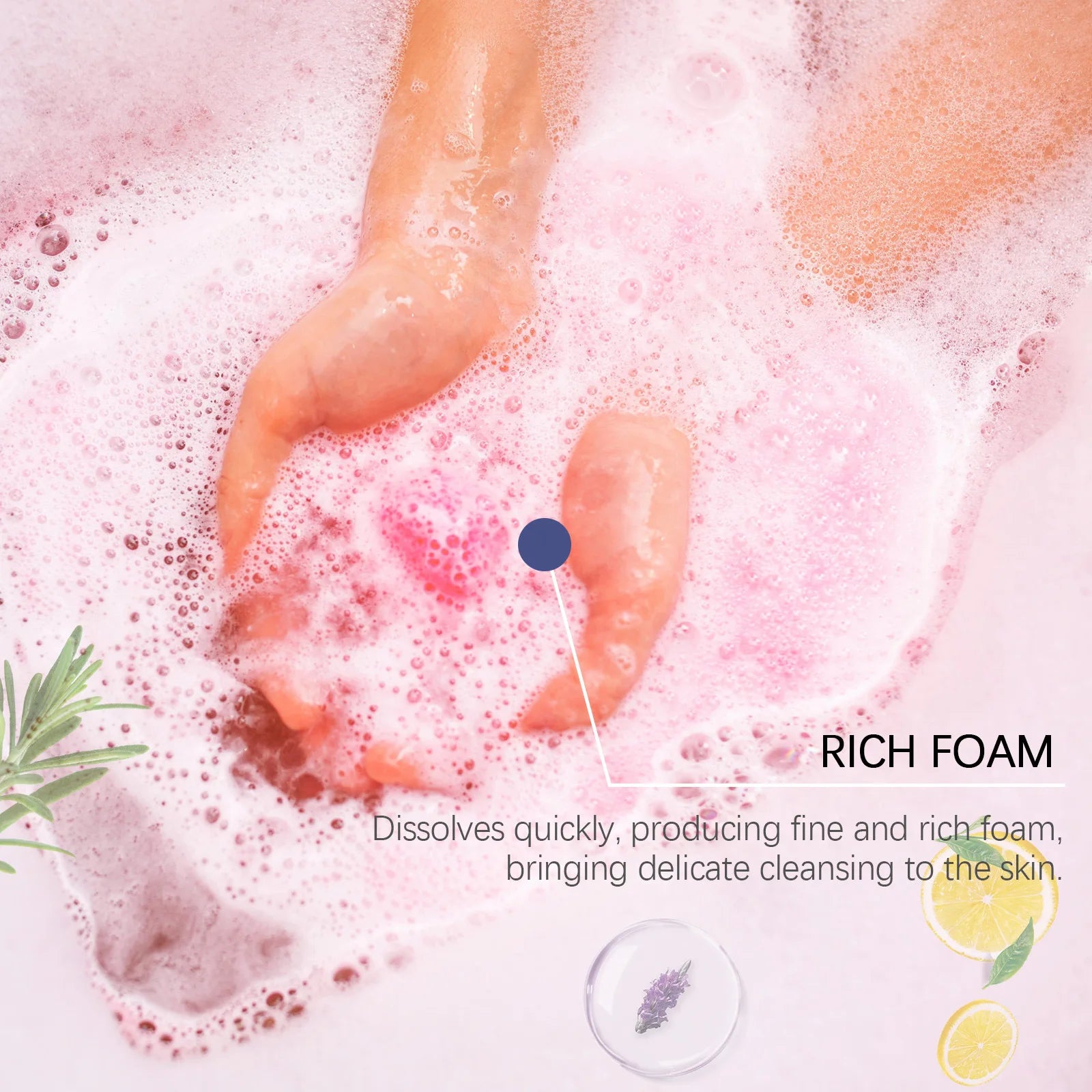 Relaxing Aromatherapy Bath Bomb Set for Skin Moisturizing - 3