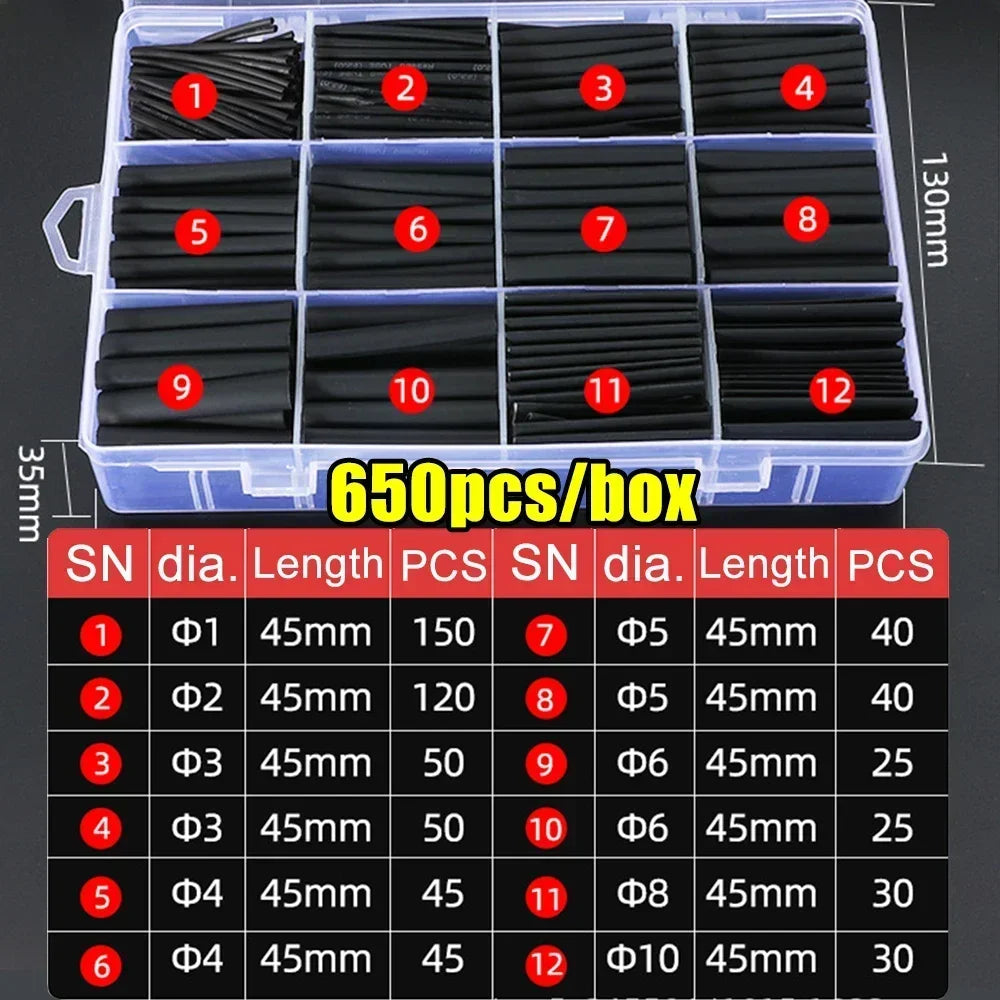 Heat Shrink Tubing Wire Insulation Wrap Kit
