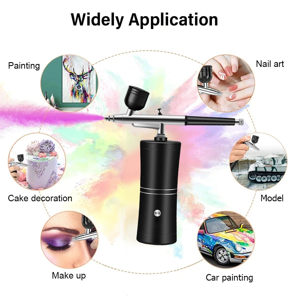 Wireless Portable Airbrush Kit for Painting and Crafts