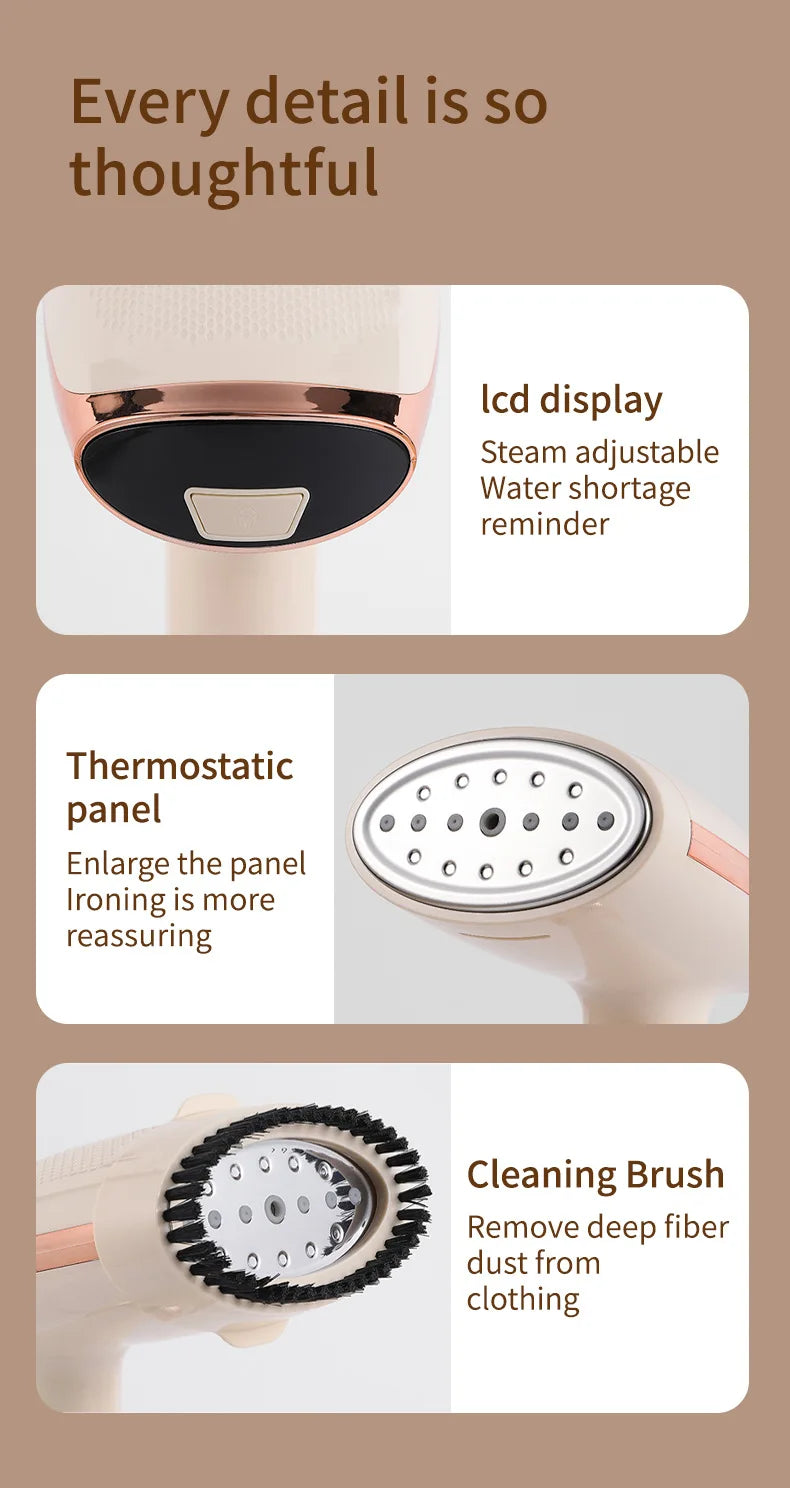 Portable Handheld Steam Iron for Garments