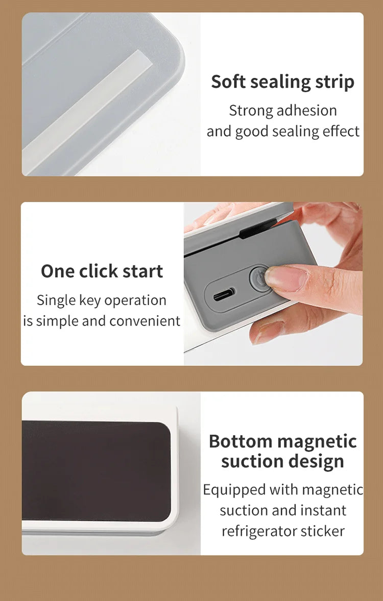 Rechargeable Mini Bag Sealer with Cutter