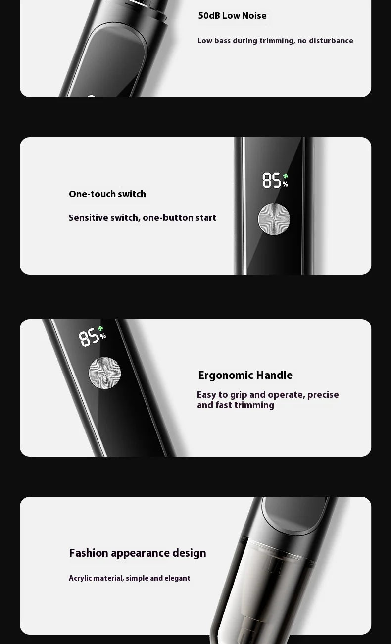 Rechargeable Electric Nose and Ear Hair Trimmer