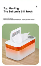 Portable Baby Wipe Warmer with LED Temperature Display