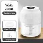 Wireless Mini Electric Food Chopper and Garlic Crusher
