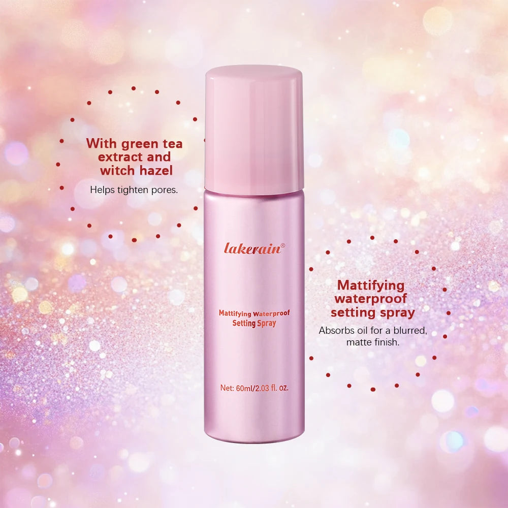 Mattifying Waterproof Makeup Setting Spray for Long-Lasting Wear