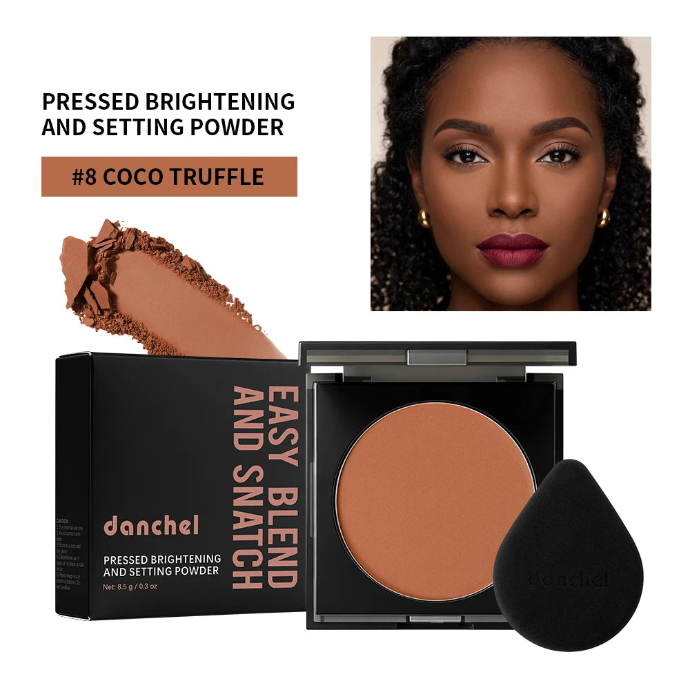 Matte Oil-Control Pressed Setting Powder for Face Makeup