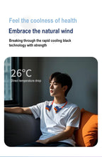 Portable Rechargeable Hands-Free Neck Fan for Travel and Sports
