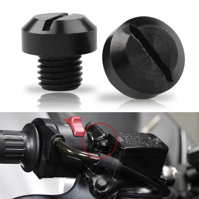 Motorcycle Mirror Hole Plug Screws for M8 and M10 Threads - 3
