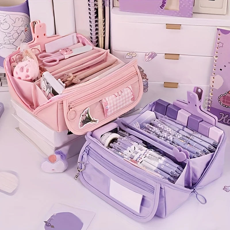 Large Capacity Multi-Layer Student Pencil Case
