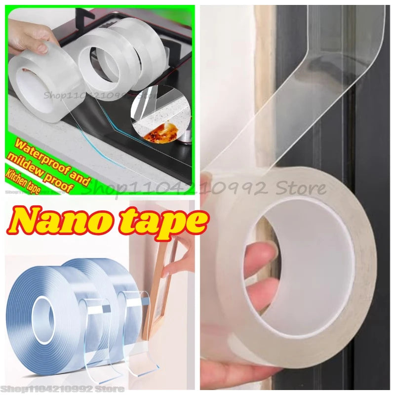 Heavy-Duty Reusable Waterproof Nano Double-Sided Adhesive Tape - 1