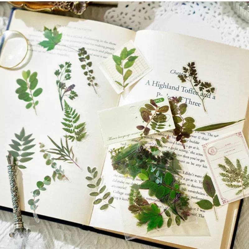 40-Piece Floral Sticker Set for Scrapbooking and Journaling - 4